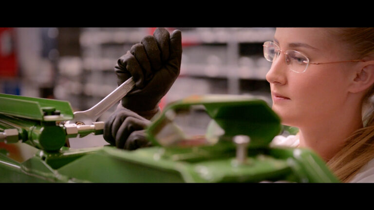 Women working with machinery